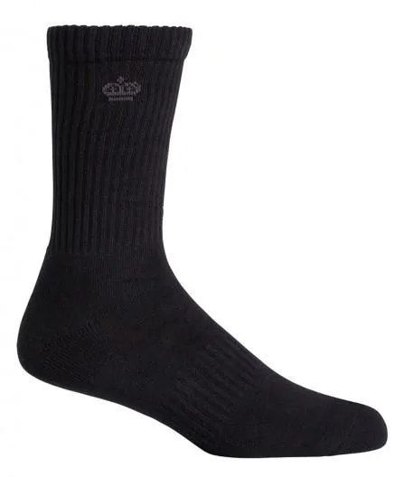 15 X Kinggee Work Socks Black Crew