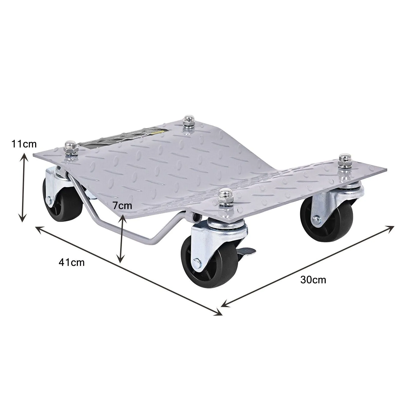 4-Piece Wheel Dollies with Lockable Casters and Handle