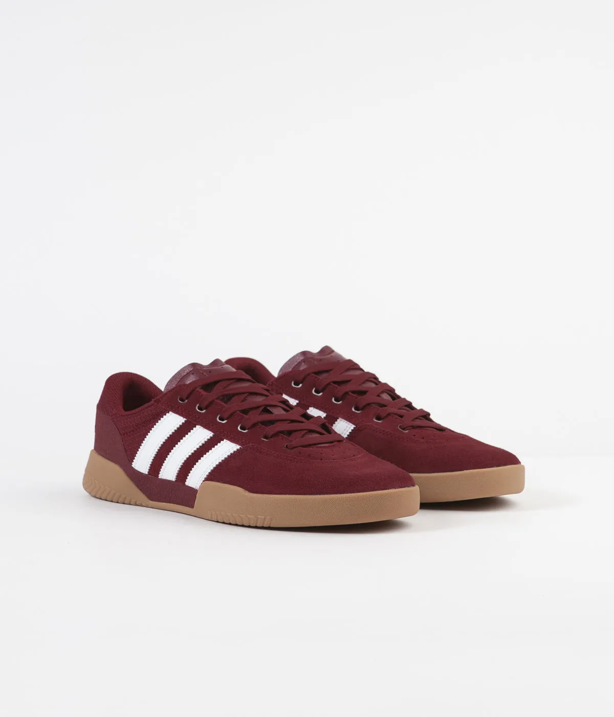 Adidas City Cup Shoes - Collegiate Burgundy / White / Gum4