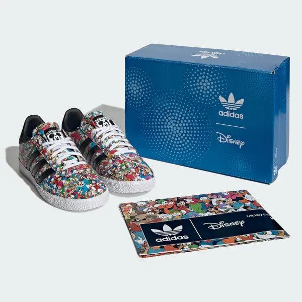 Adidas Kid's Gazelle Disney Mickey Shoes - Core Black / Cloud White