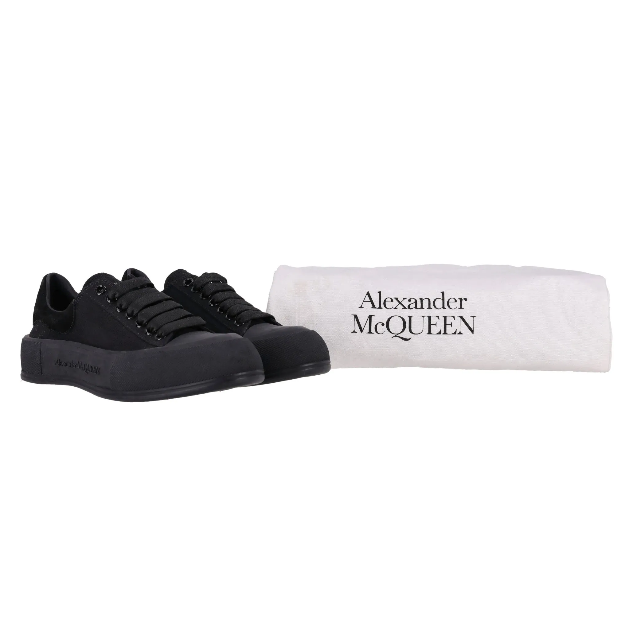 Alexander McQueen Deck Skate Plimsoll Sneakers. Size 40