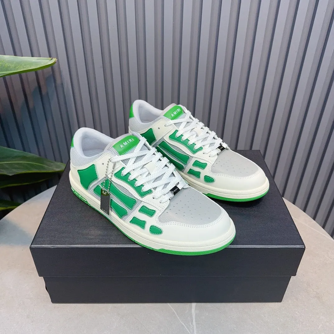 AMR Green Skel Top Low Sneakers - 056