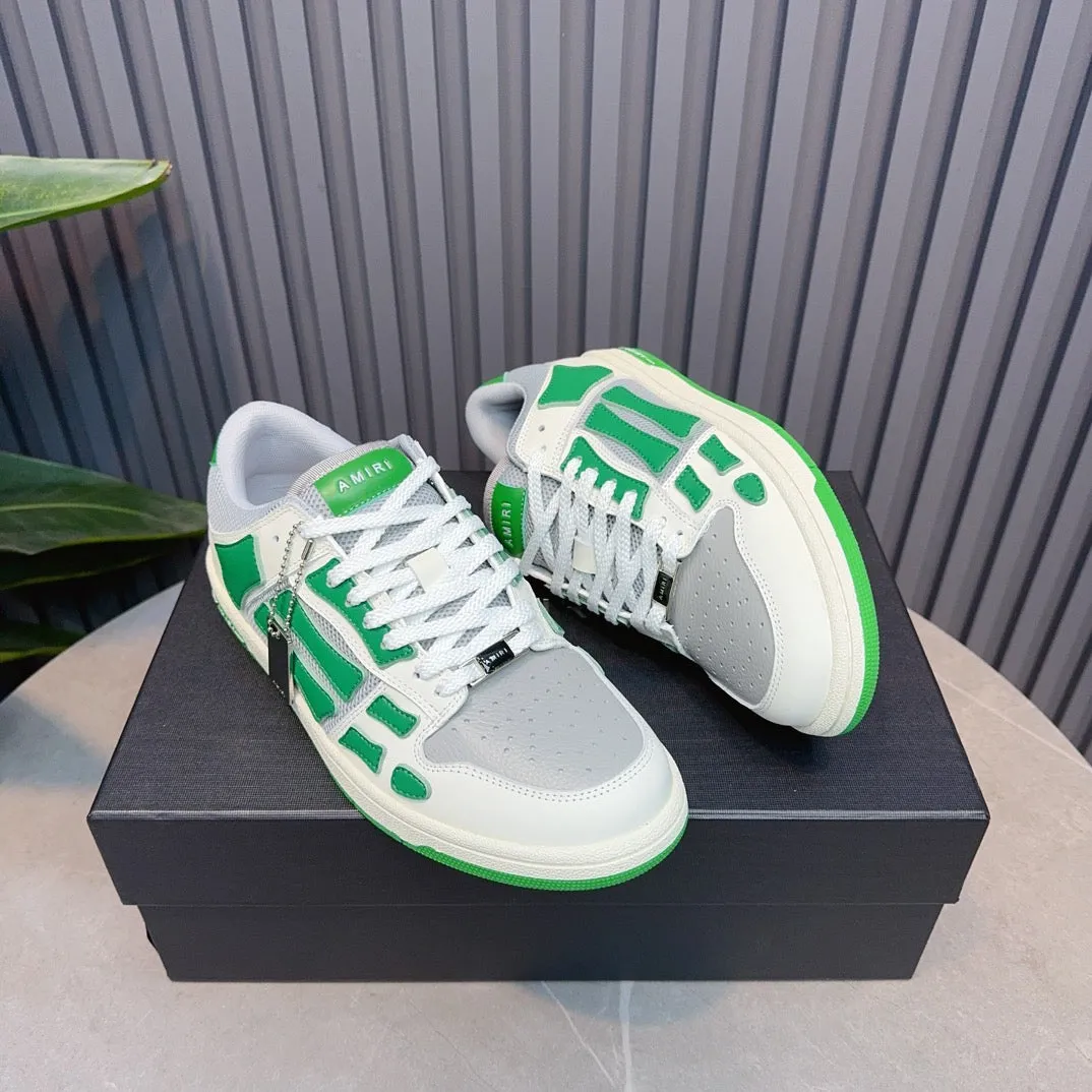 AMR Green Skel Top Low Sneakers - 056