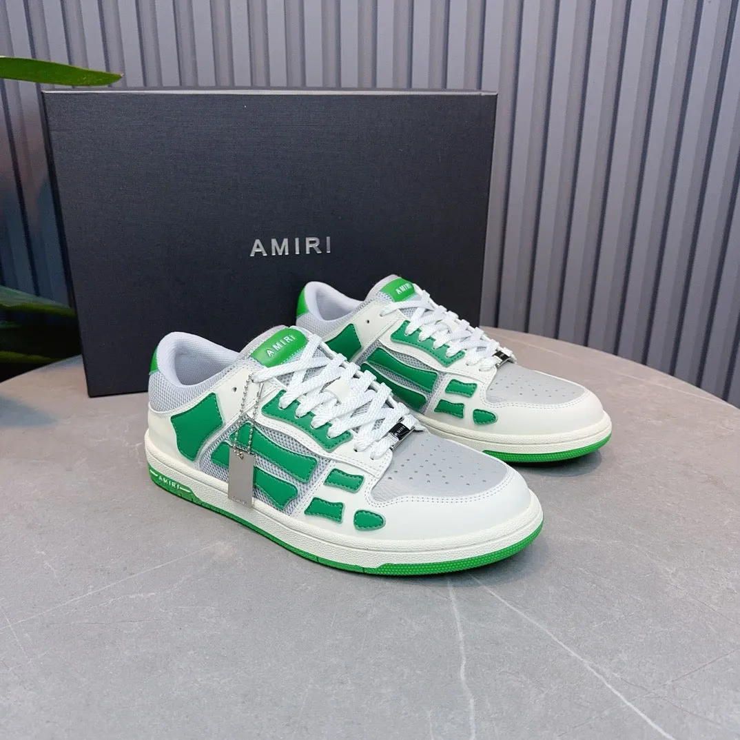 AMR Green Skel Top Low Sneakers - 056