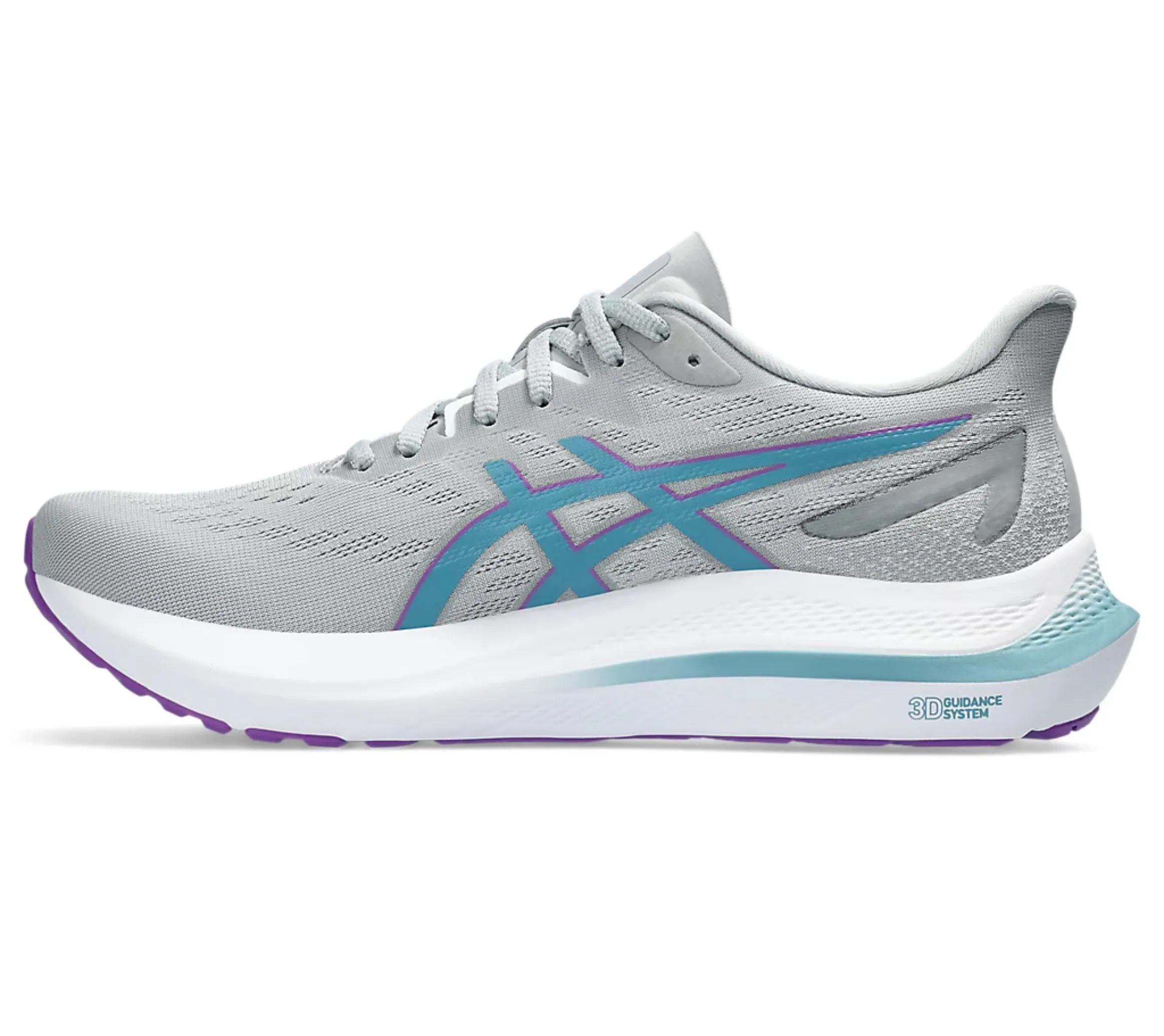 Asics GT-2000 12 Sports Running Shoes Piedmont Grey/Gris Blue - 1012B506