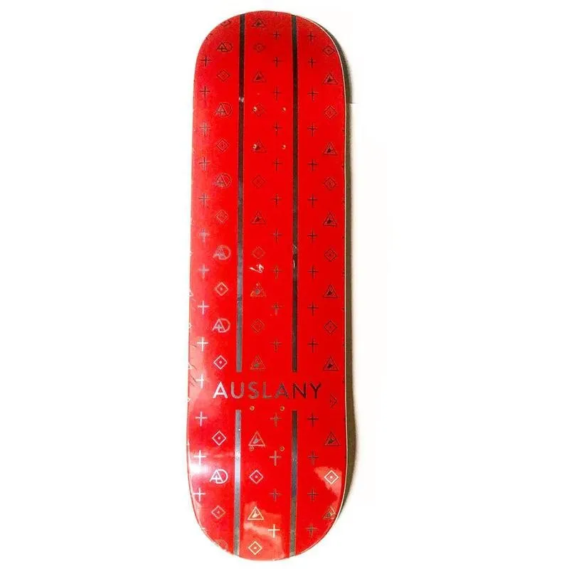 Auslany 8.25" Auslany x AD Red Skateboard Deck