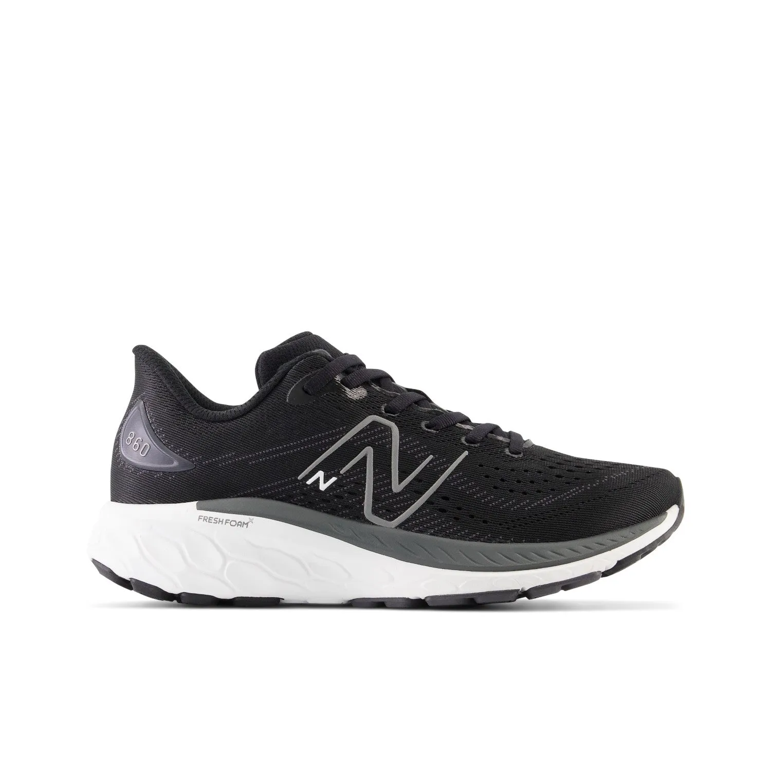 Big Kid's New Balance Fresh Foam X 860v13 Color: Black with White and Magnet