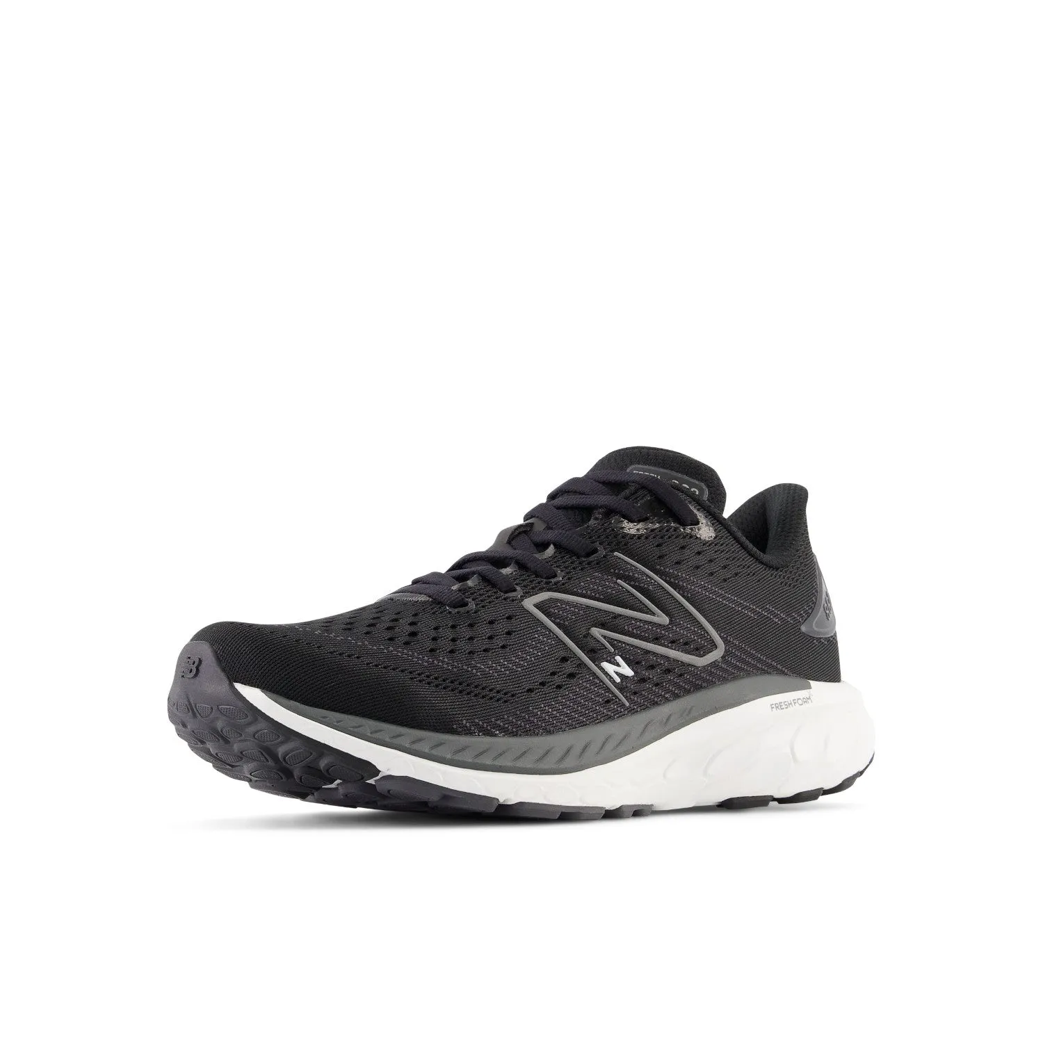 Big Kid's New Balance Fresh Foam X 860v13 Color: Black with White and Magnet