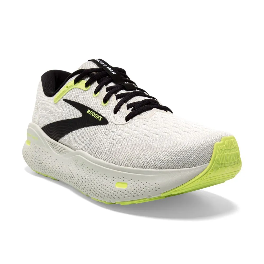 'Brooks' Men's Ghost Max - Grey / Black / Sharp Green