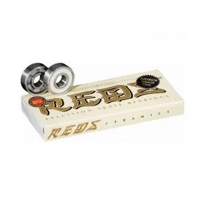 Ceramic Bearings 8-pack - Bones Reds