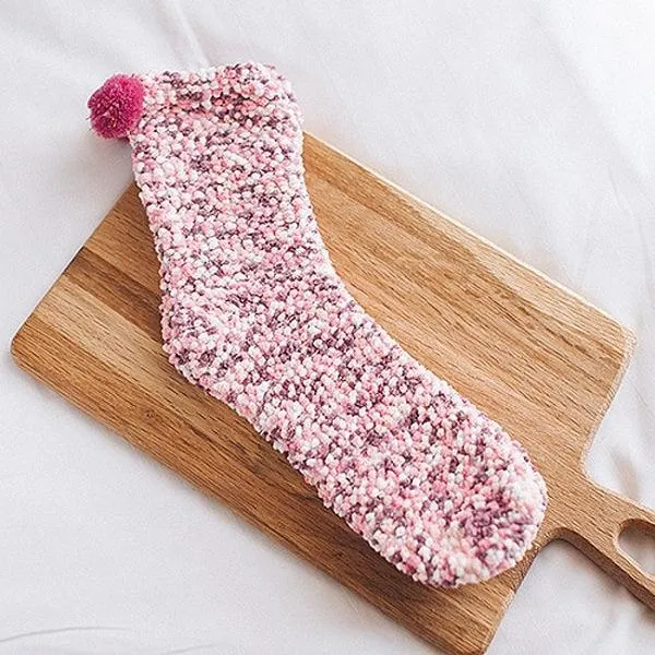 Cozy Winter Fluffy Socks for Women - Warm Christmas Lounge Footwear