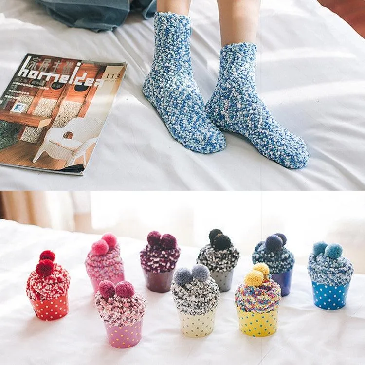 Cozy Winter Fluffy Socks for Women - Warm Christmas Lounge Footwear