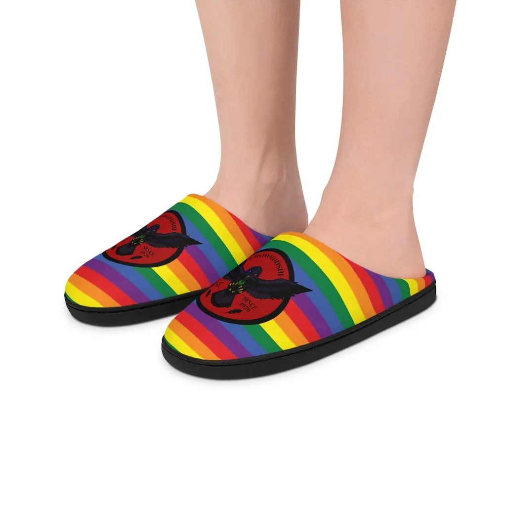 Crowgodshi Colors of the Rainbow Indoor Slippers