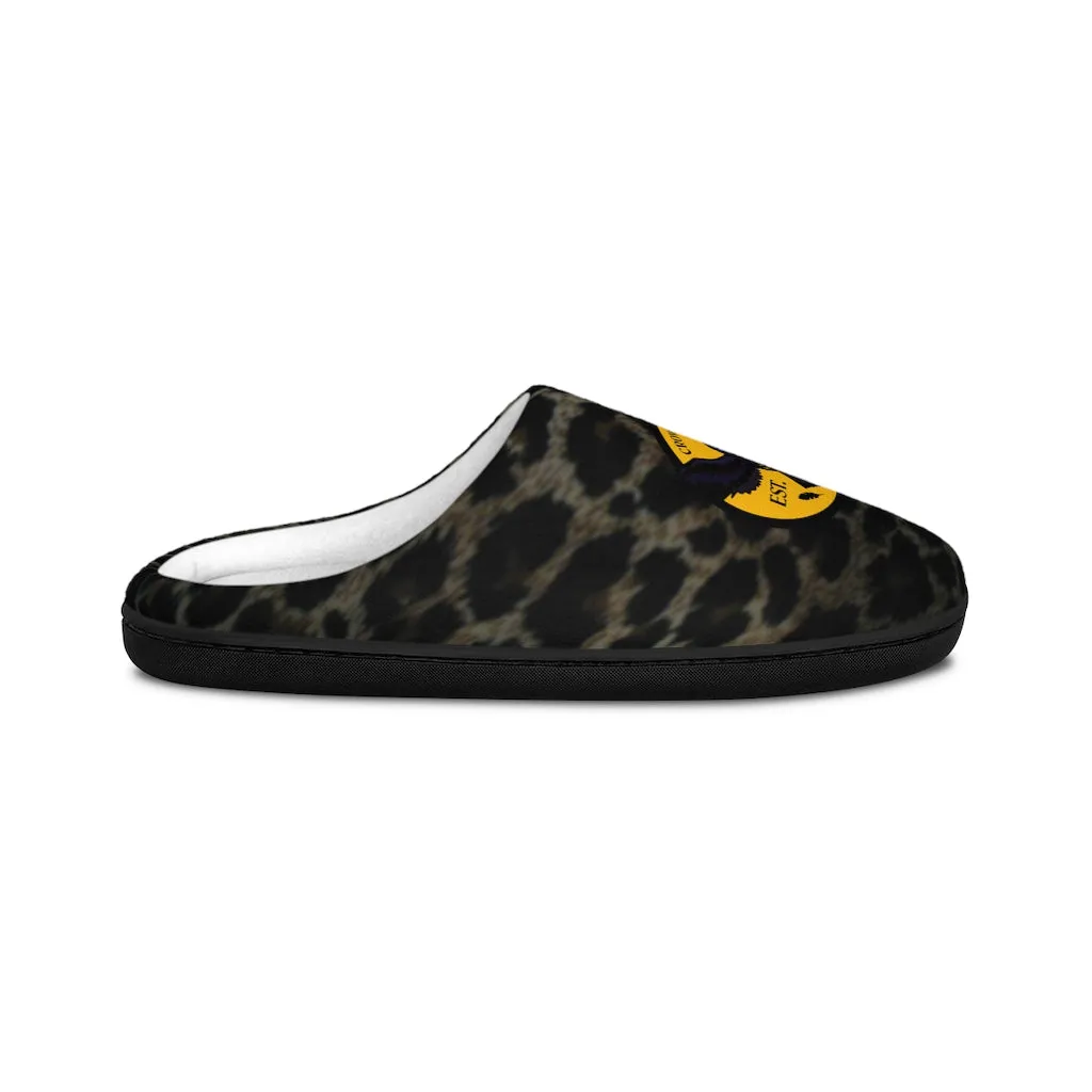 Crowgodshi Jaguar Print Indoor Slippers