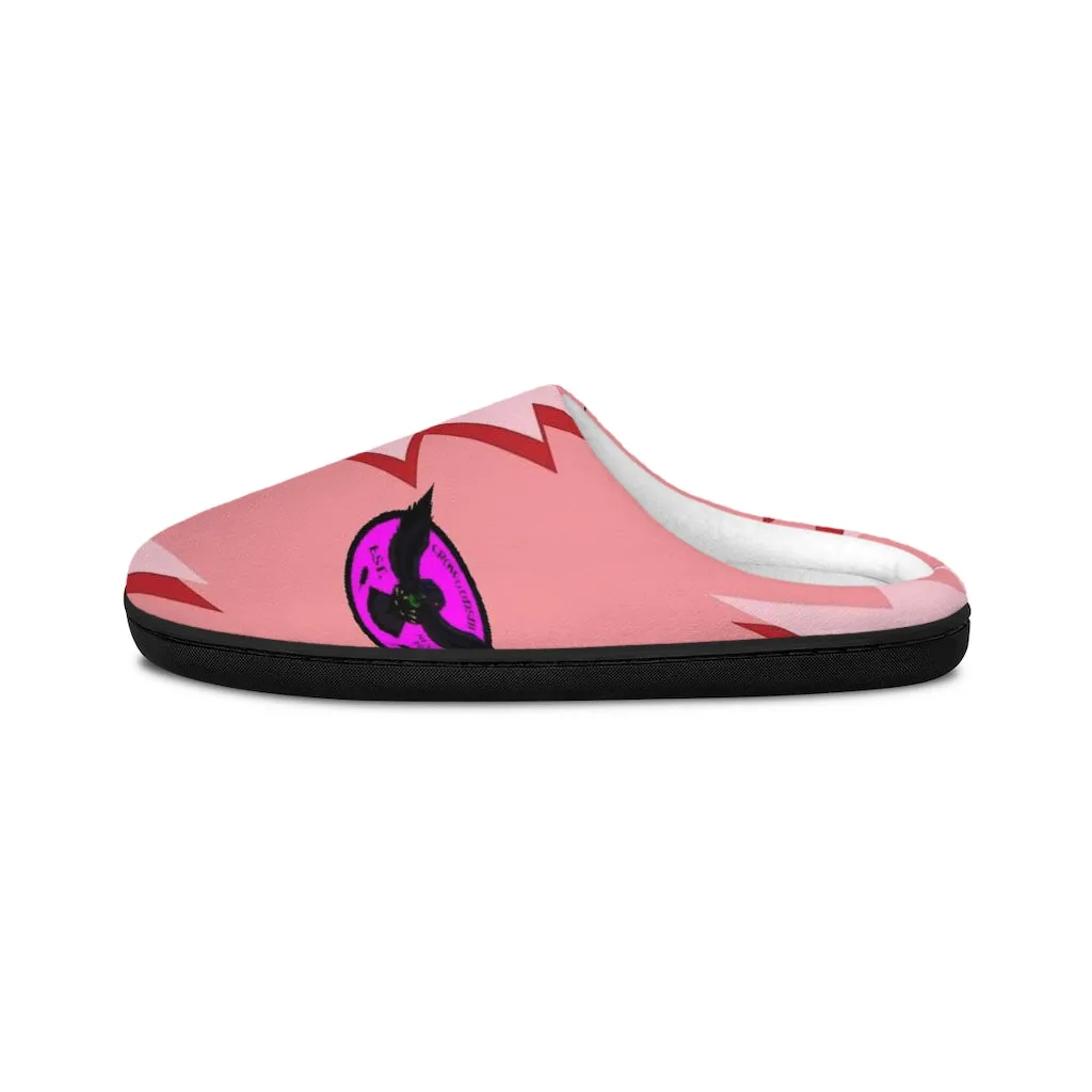 Crowgodshi Pink Lightning Indoor Slippers