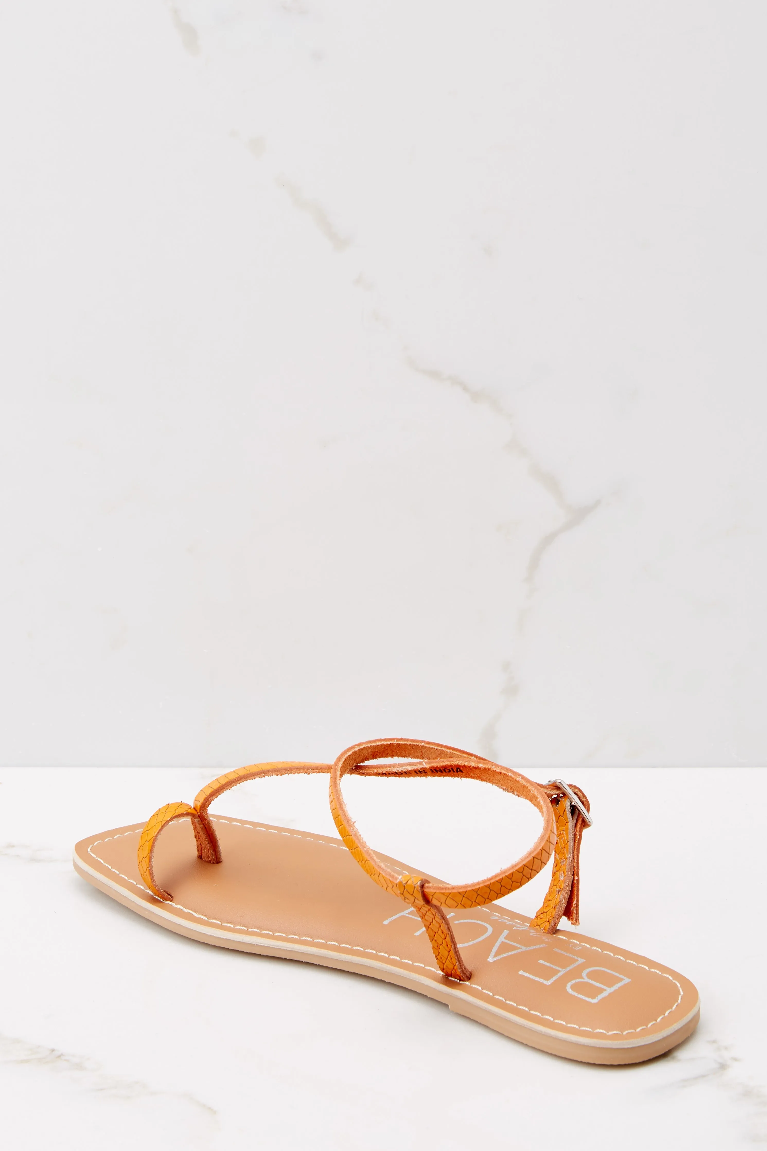 Gelato Orange Toe Loop Sandals