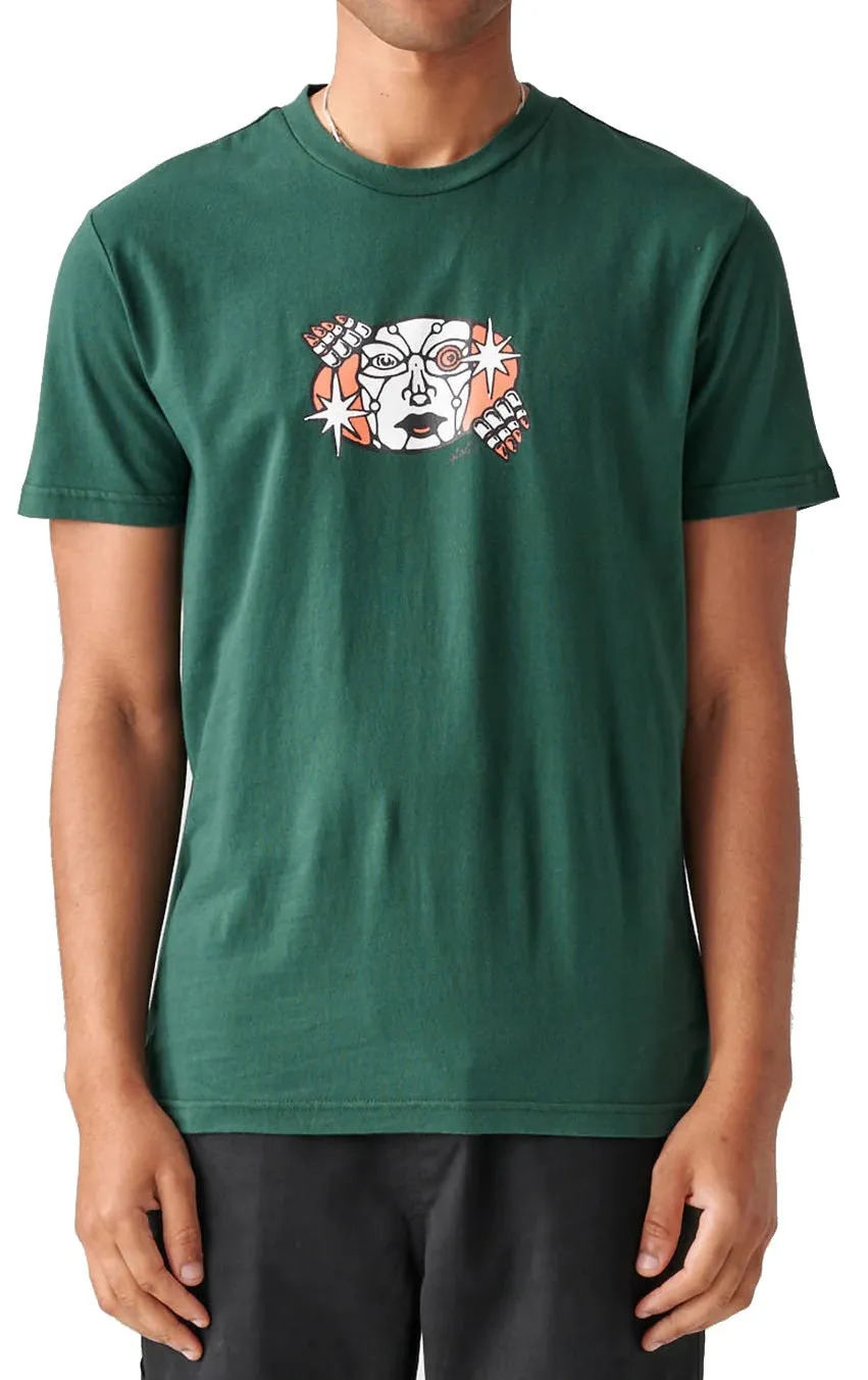 Globe Peeking Out Tee, Green