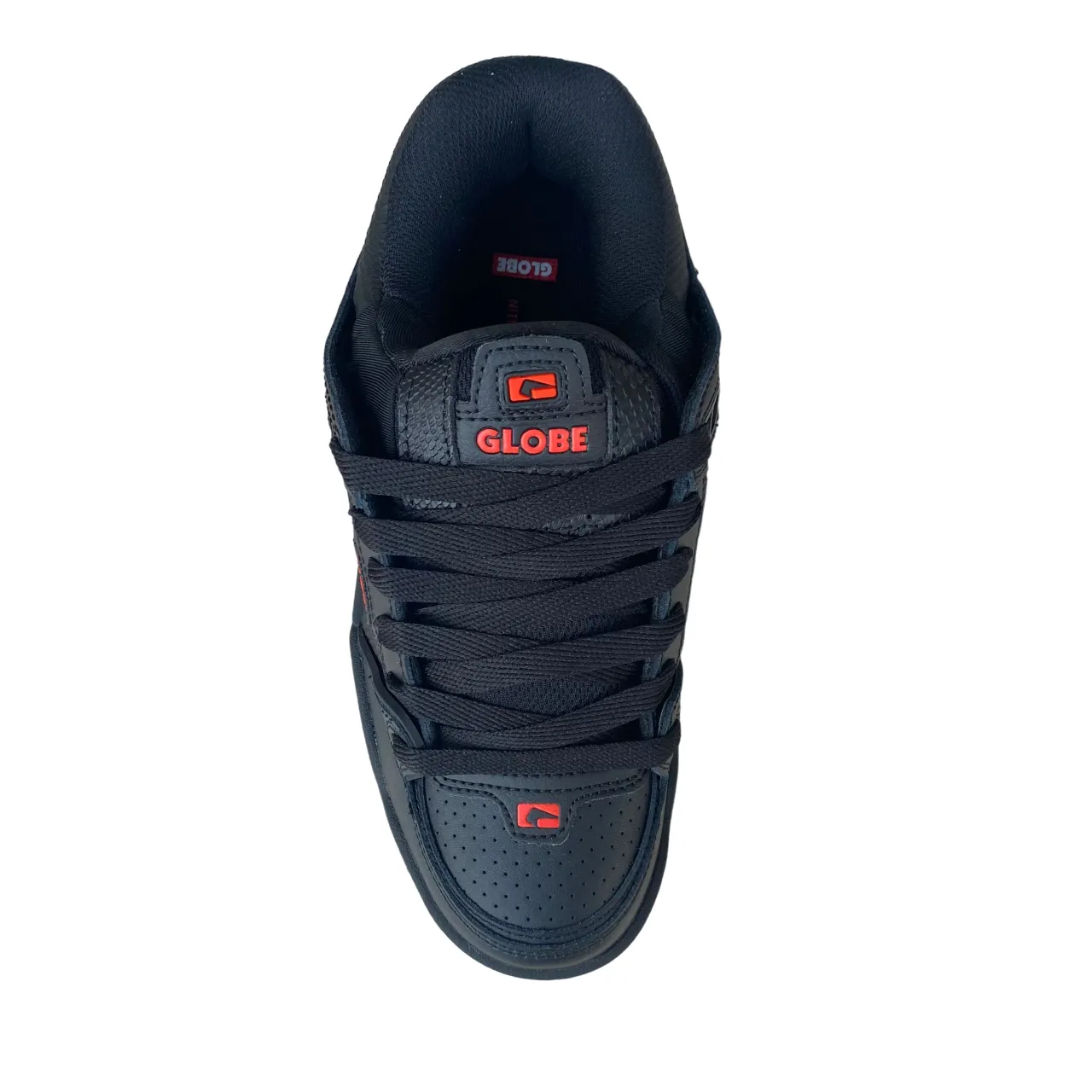 Globe scarpa sneakers da skateboard Fusion GBFUS 20597 nero-rosso