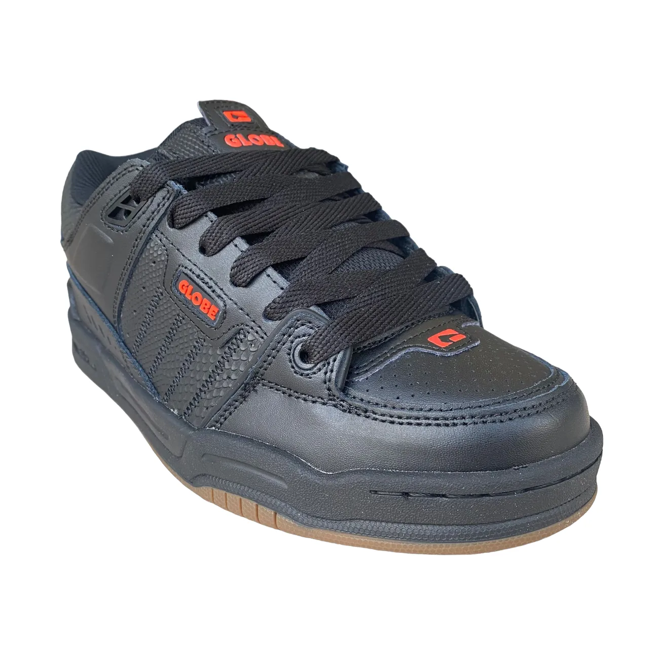 Globe scarpa sneakers da skateboard Fusion GBFUS 20597 nero-rosso