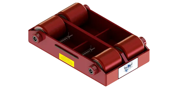 Hevi-Haul Short Straight Skate X-30-P | 15 Ton Capacity - Polyurethane Rollers