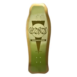 Hosoi 10.25"x31" Hammerhead Double Kick Sunburst Green/Gold  Skateboard Deck