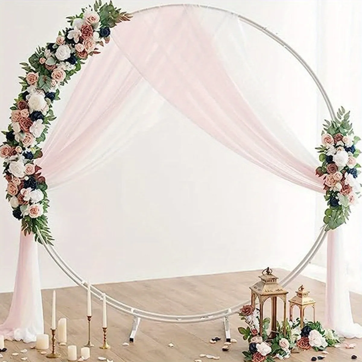 kkboxly 2 Pcs/ Set Artificial Wedding Arch Floral Arrangements for Wedding Ceremony Backdrop Reception Table Decoration