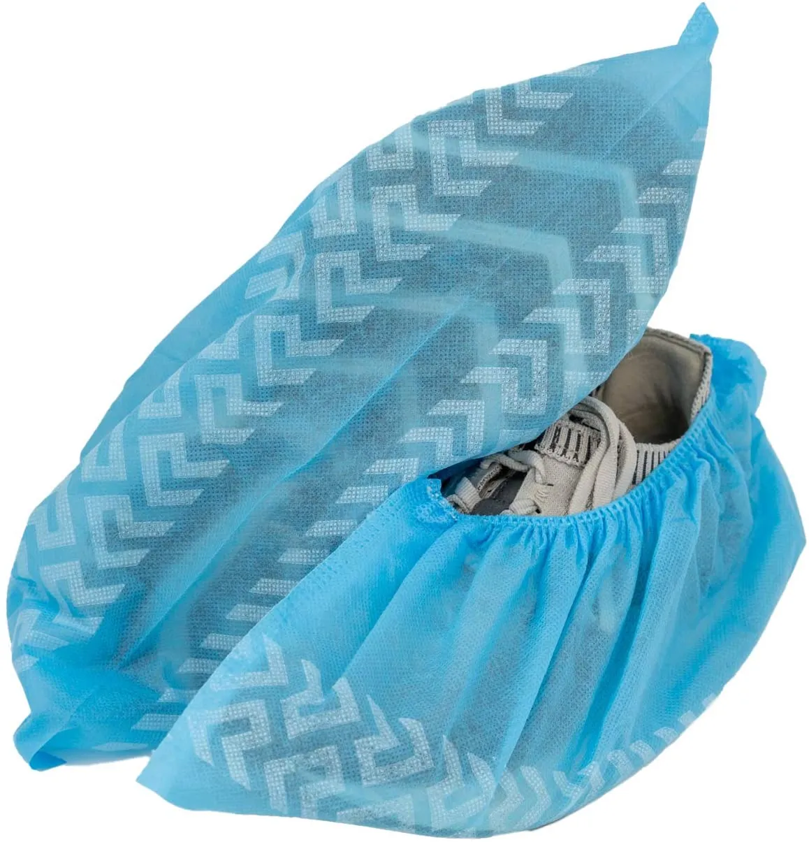 Kleen Walk Non-Woven Disposable Shoe Cover, Non-Slip, Anti-Skid, Blue