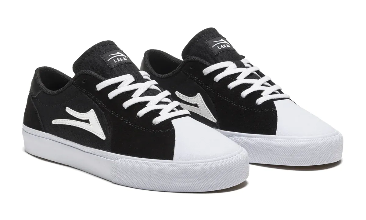 Lakai Shoes Flaco 2 Black White Suede