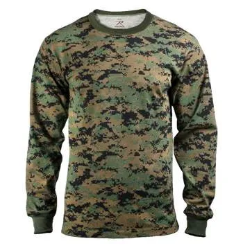 Long Sleeve Digital Camo T-Shirt