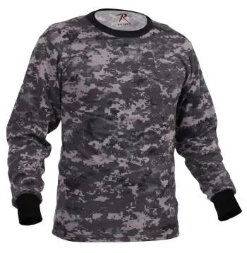 Long Sleeve Digital Camo T-Shirt