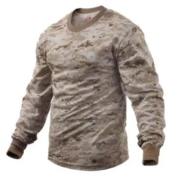 Long Sleeve Digital Camo T-Shirt