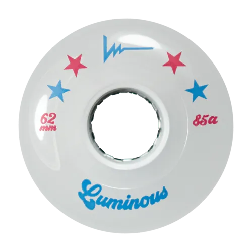 LUMINOUS Rollerskate LED QUAD Skate WHEELS 62mm (Set of 4) - Super Sale