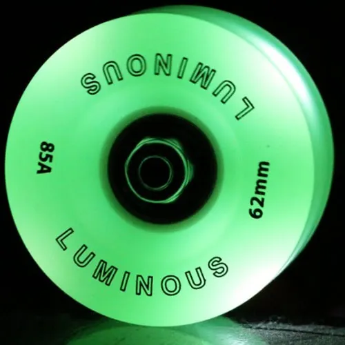 LUMINOUS Rollerskate LED QUAD Skate WHEELS 62mm (Set of 4) - Super Sale