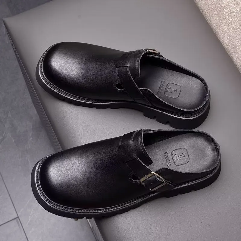 LuxeLeather Classic Slip On Shoes