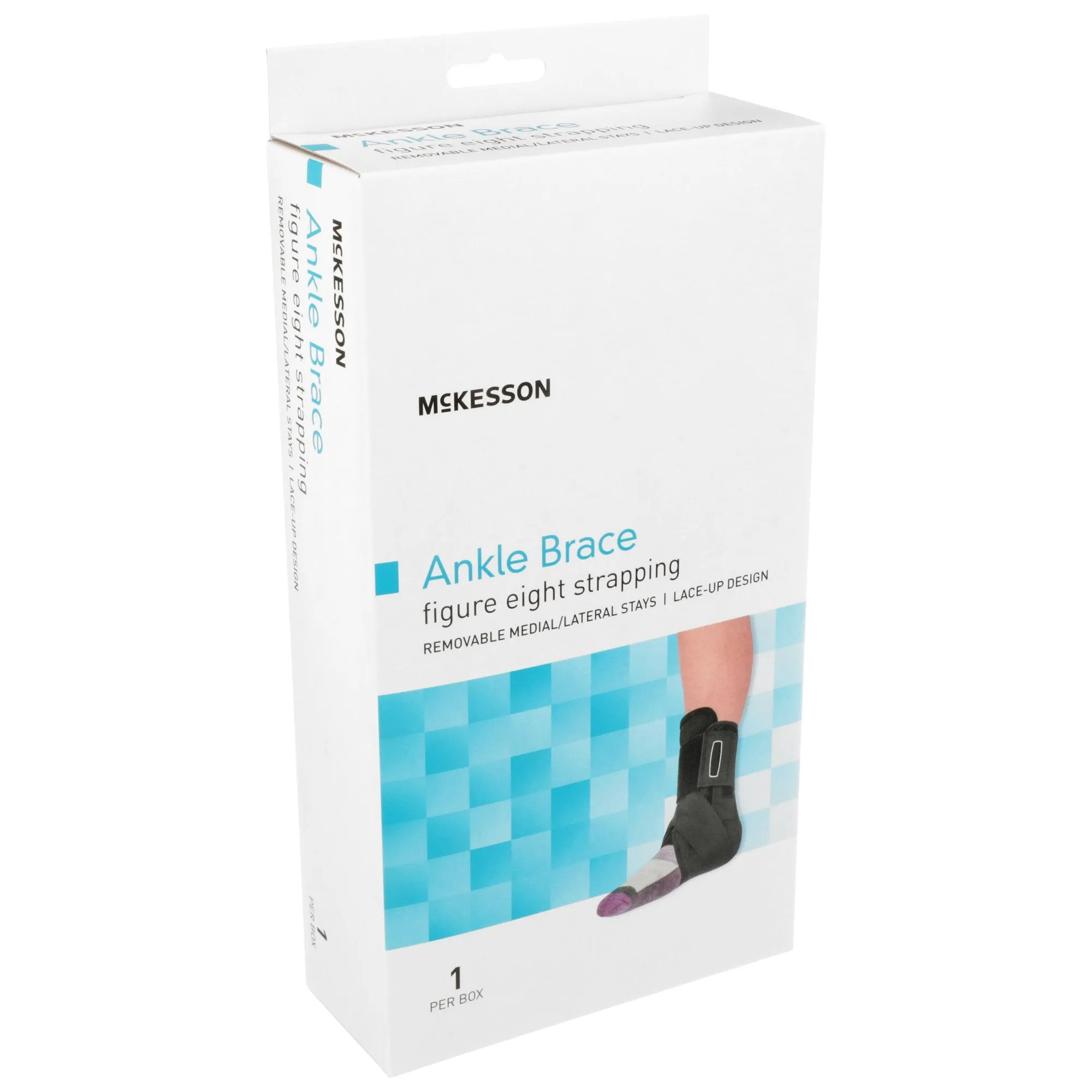 McKesson Low Profile / Open Heel / Open Toe Ankle Brace, Medium