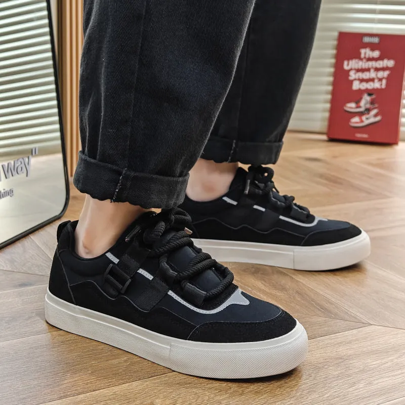 Men Fashion Canvas Flat Casual Skate Shoes