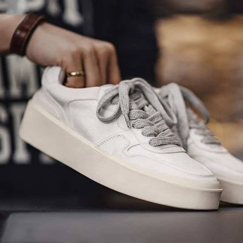 Men Minimalism Fashion Casual Canvas Skate Shoes