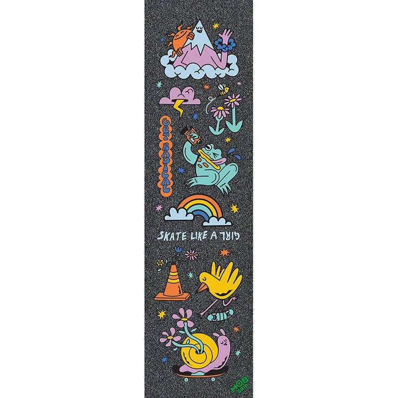 Mob Grip 9" x 33" Skate Like A Girl Graphic Skateboard Grip Tape (#MG-2)