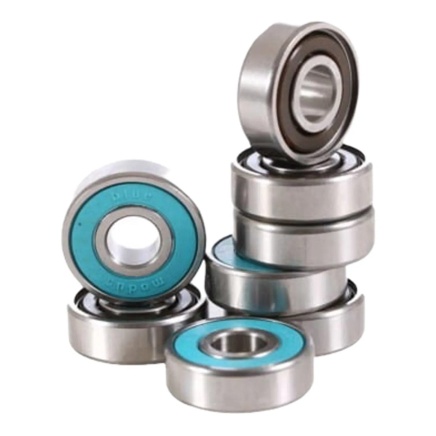 Modus Bearings 8mm Skate Rated Blue Skateboard Bearings