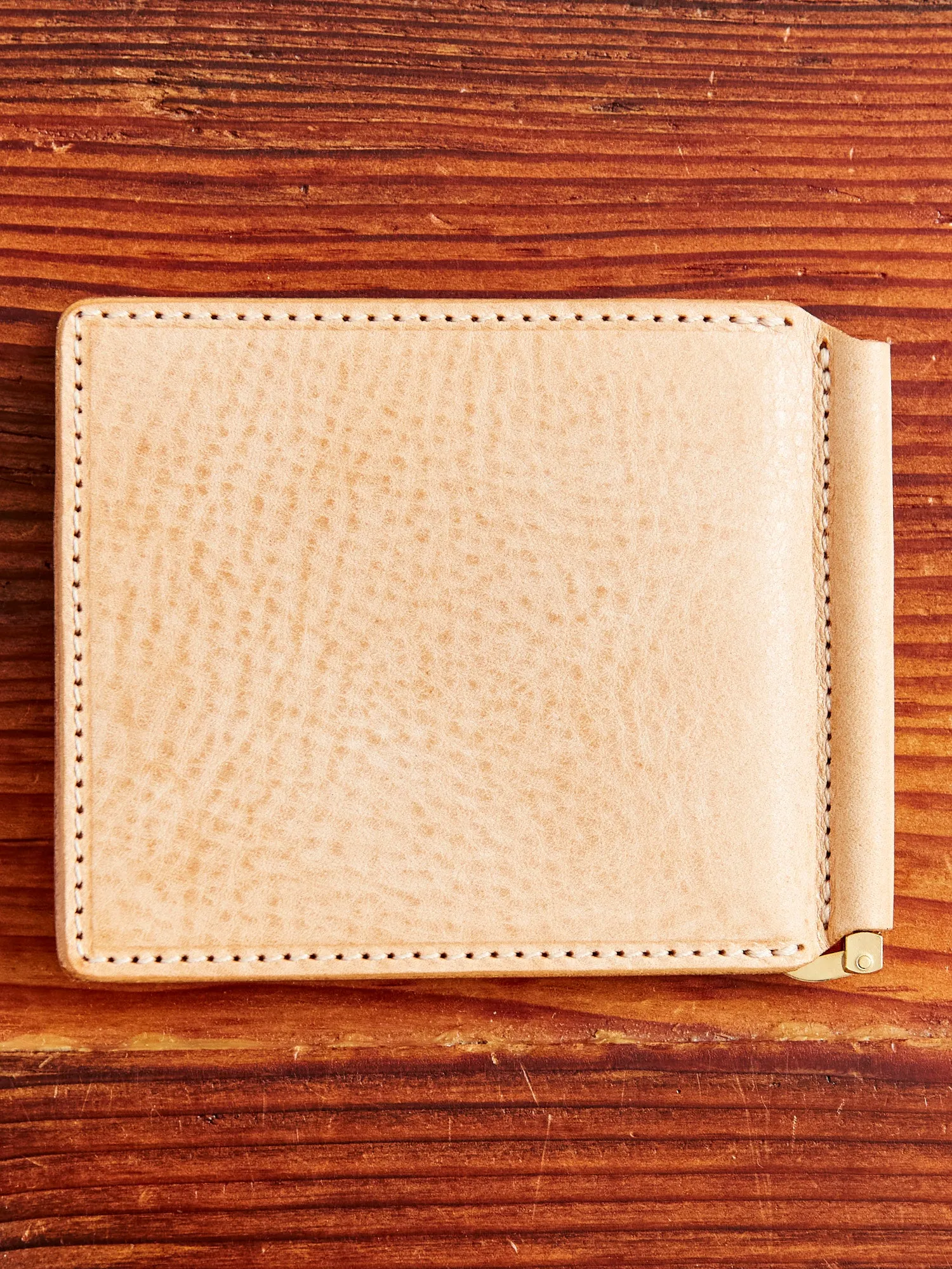 Money Clip Wallet in Natural