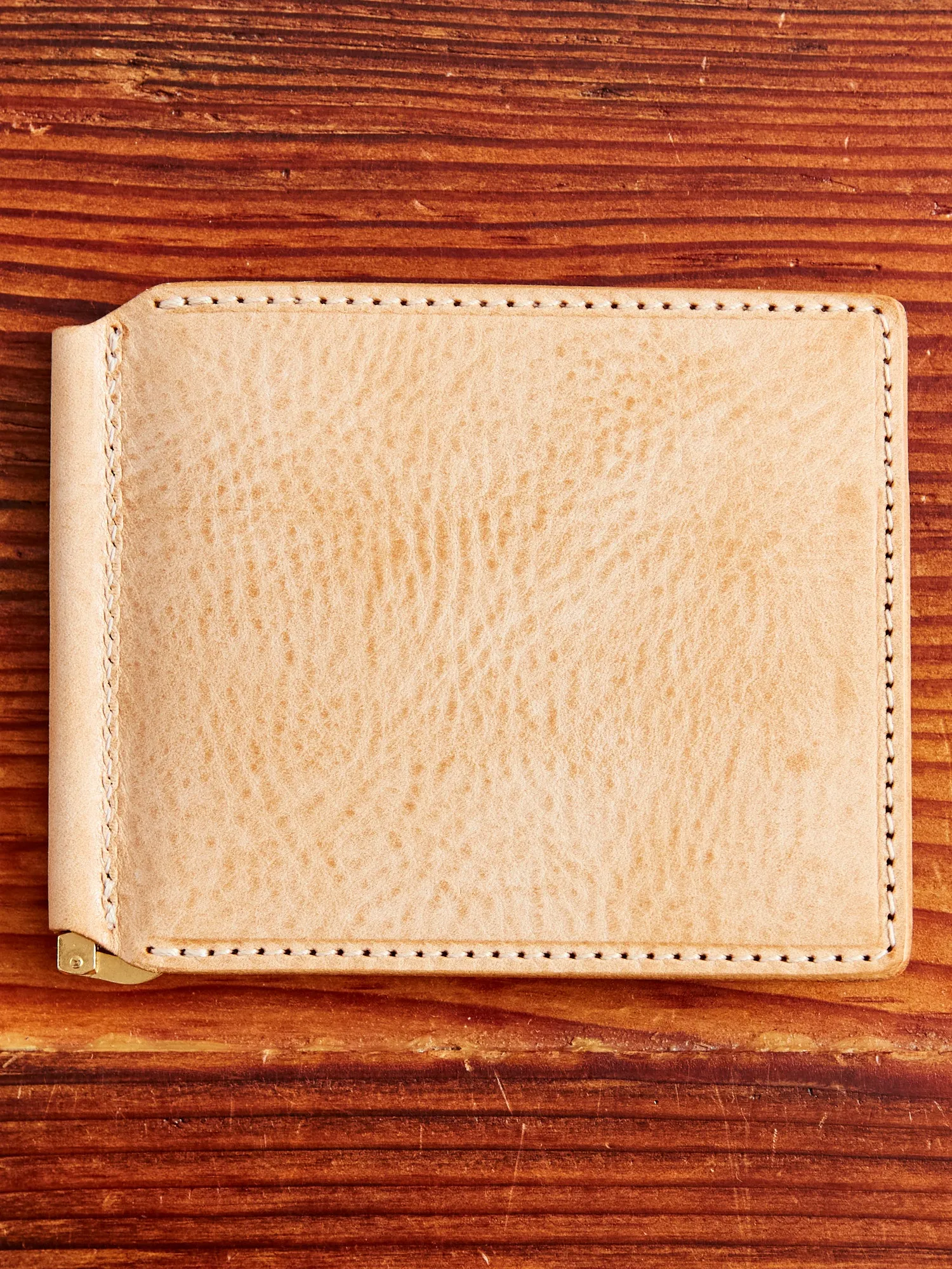 Money Clip Wallet in Natural