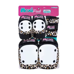 Moxi Skates Adult Padding Set Wild Leopard