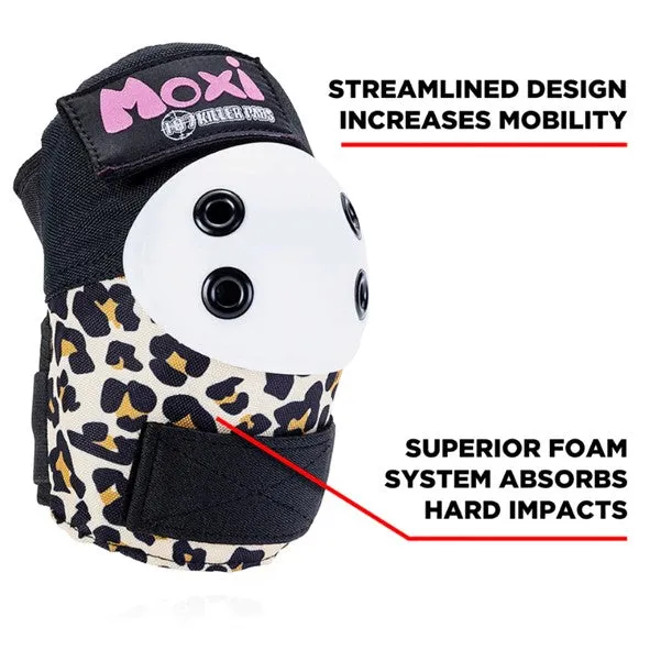 Moxi Skates Adult Padding Set Wild Leopard