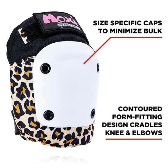 Moxi Skates Junior Padding Set Wild Leopard