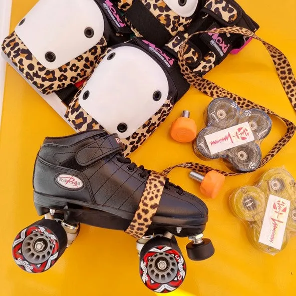 Moxi Skates Junior Padding Set Wild Leopard