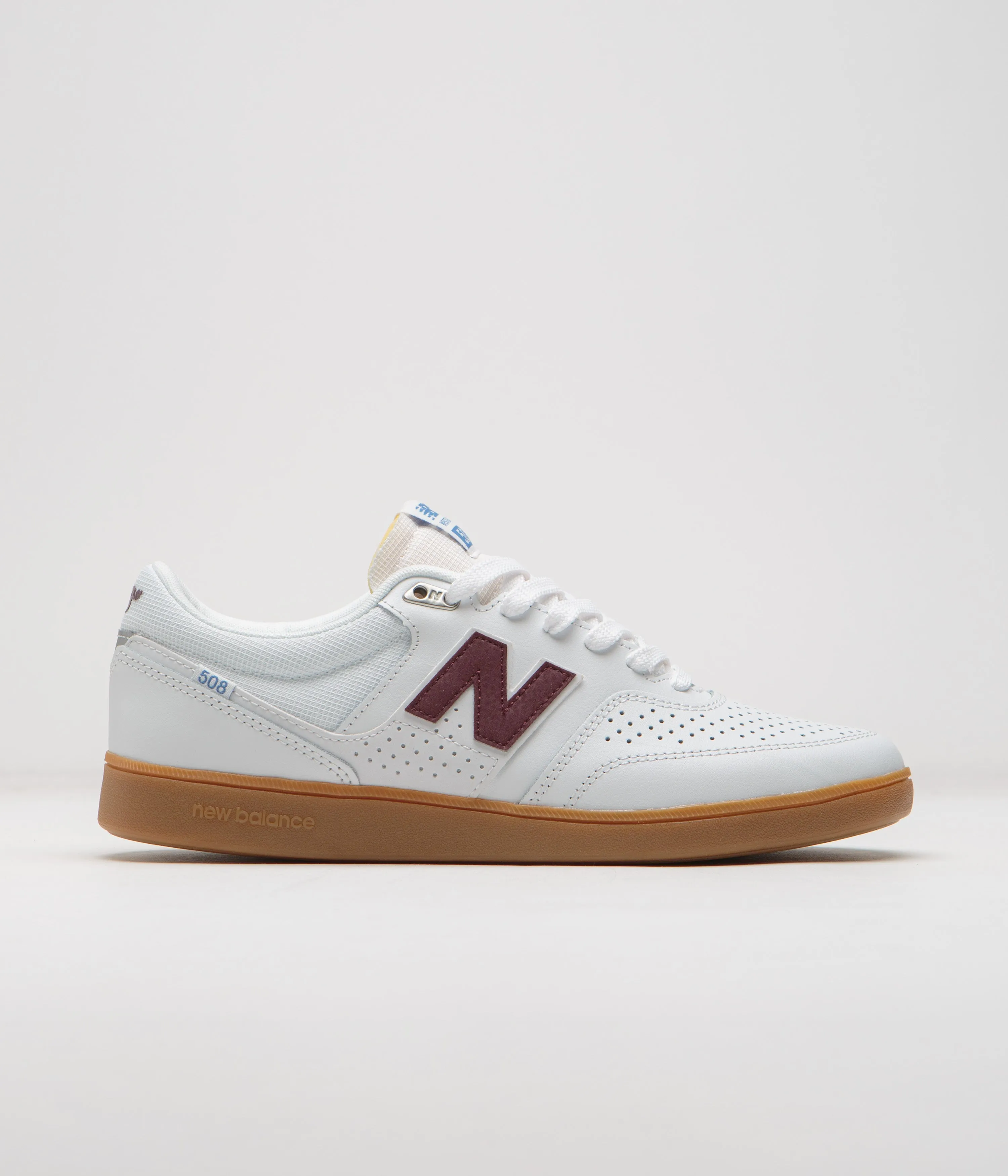 New Balance Numeric 508 Brandon Westgate Shoes - White / Gum / Red