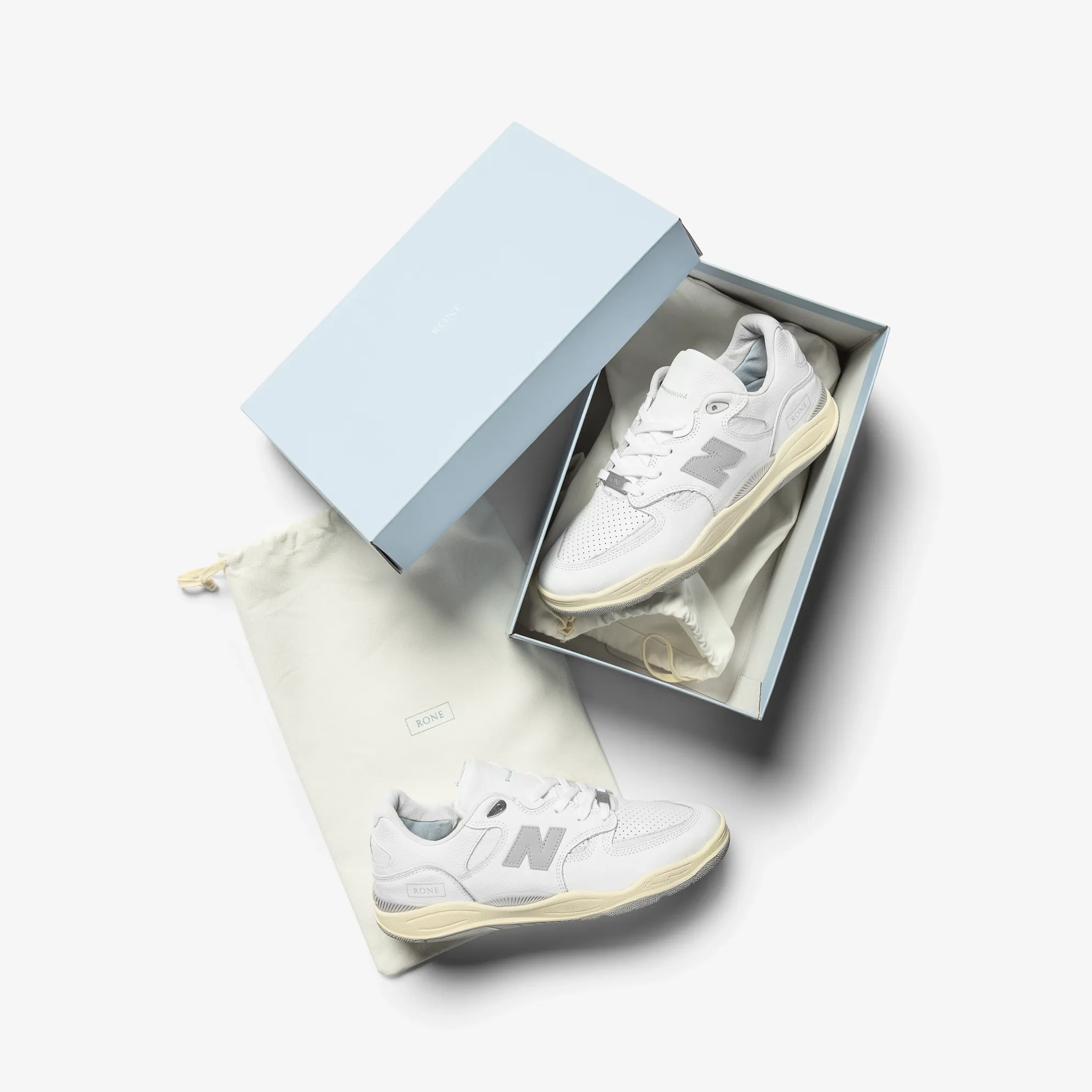 NEW BALANCE X RONE TIAGO 1010 WHITE/LIGHT GREY