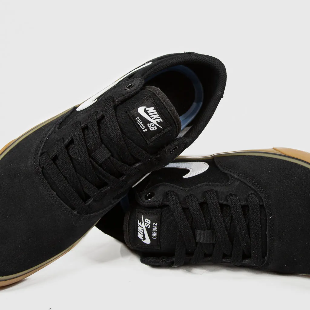 Nike SB - Chron 2 Shoes - Black / White / Gum