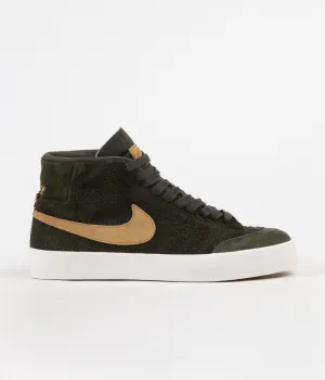 Nike SB Club 58 Blazer Mid QS Shoes - Sequoia / Flat Gold