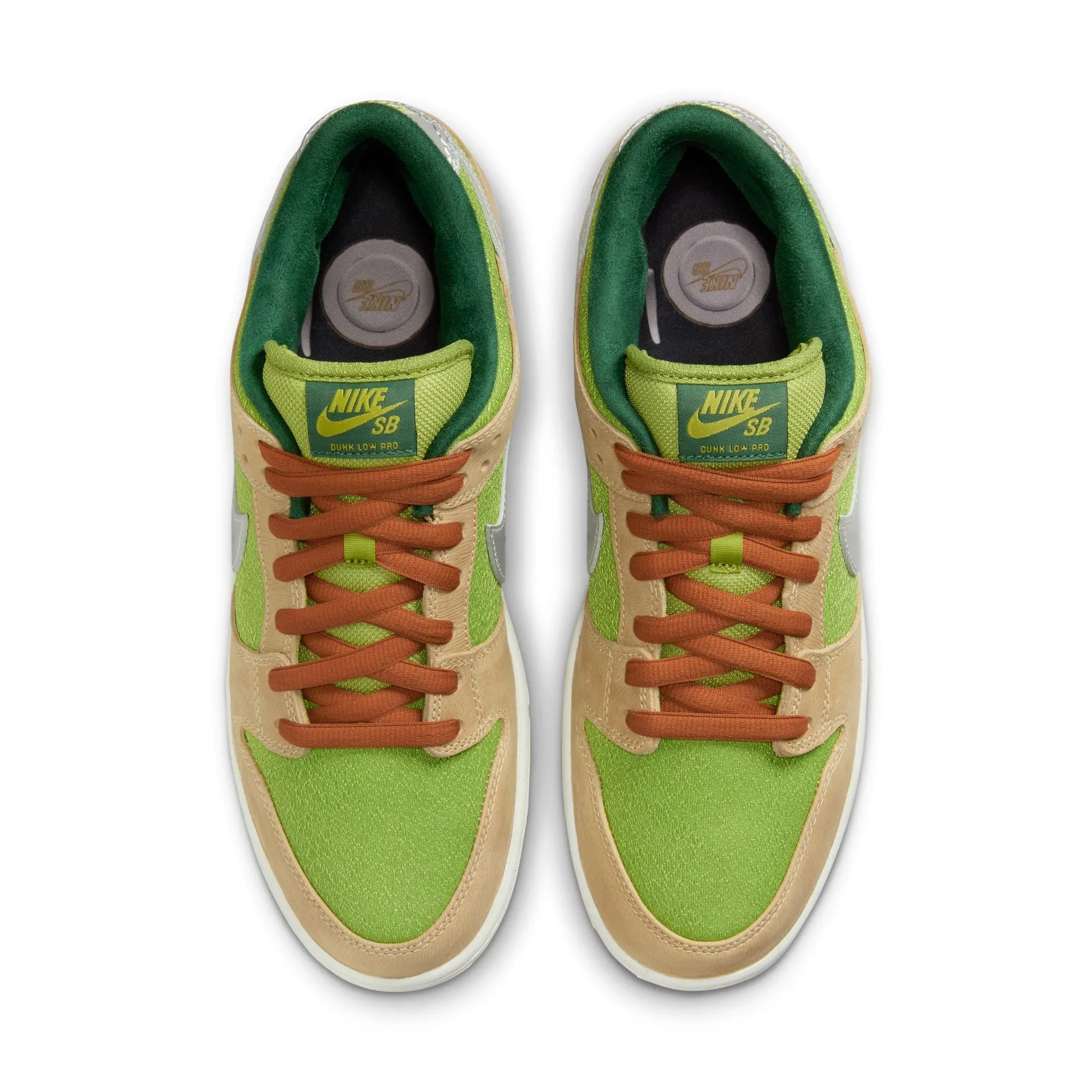 NIKE SB DUNK LOW PRO WC "ESCARGOT" SESAME / METALLIC SILVER-PEAR